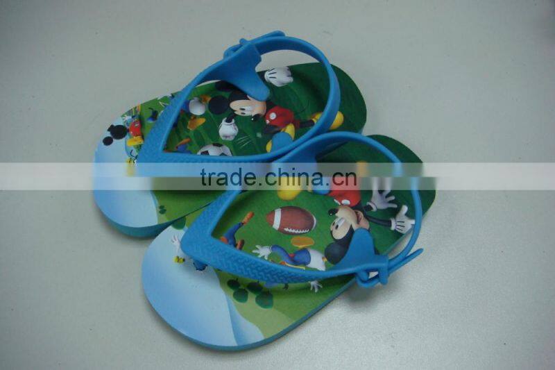 new design cute back strap slippers for boy 2015