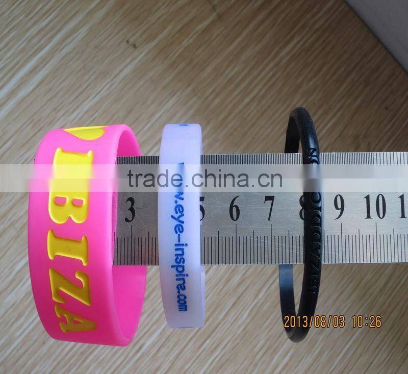 Promotional Gift Give Away Printed Logo Silicone Wristband