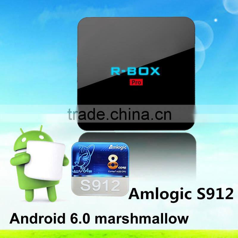 2017 Latest model 3GB RAM 16GB ROM 3Wechip supply excellent quality T96 PRO Amlogic S912 Octa core H96 pro 1000M Lan 4K android