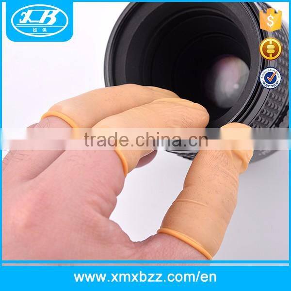 Cleanroom two sides ESD rubber disposable light orange finger cot