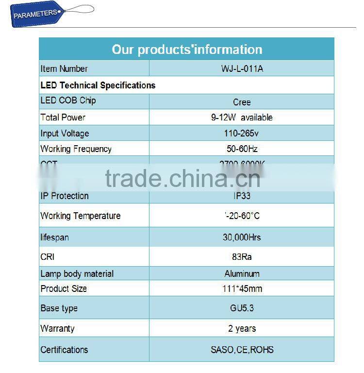 3 years warranty 15W ar111 led spotlight/ar111 gu53 led/ar111 dimmable led lamp with CE and ROHS