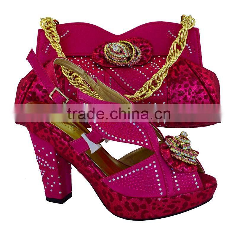 Fantastic matching italian shoe and bag set italian shoes mix hand bags for lady