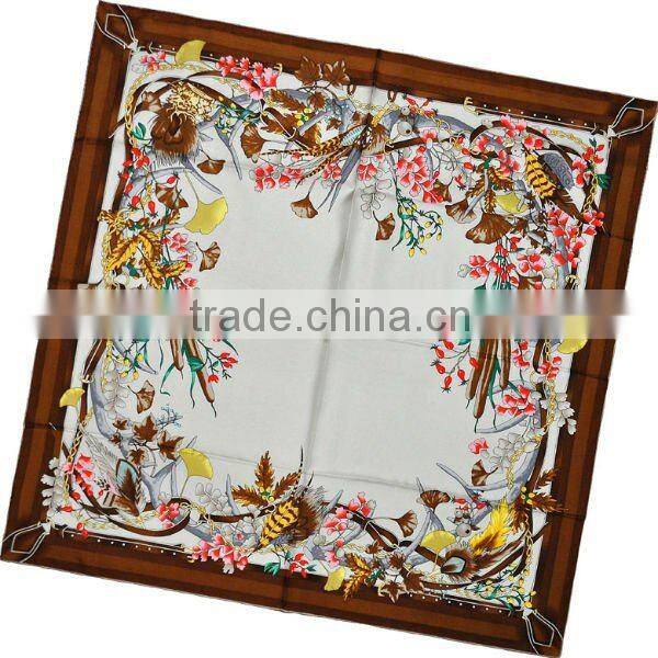Factory Free Samples Hand Rolled Edge Silk Scarf