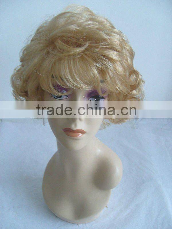 Hot-selling Short Curl Full Lace Wig For White Women