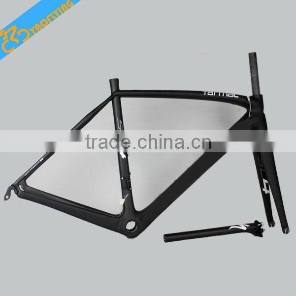 New arrival bike frame 700C carbon road bike frame , Famous carbon bike frame Size 49,52,54,56cm for sale