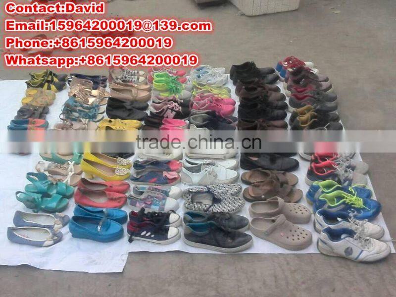 2015 New Arrival Cream Original Second Hand Used Shoes for Sale Cheap Price