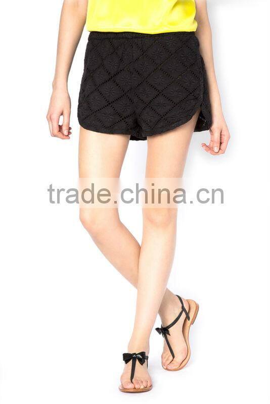 Women Fashion Design Casual Shorts Leisure Fresh Brilliant Loose Fit Printed Shorts 2013 2014 Fashion Hollowout Sexy Shorts