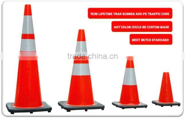 PVC traffic cone ,traffic safety cones ,reflective cones
