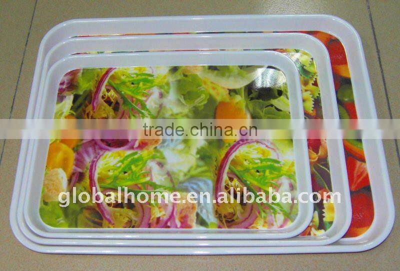 rectangle melamine tray