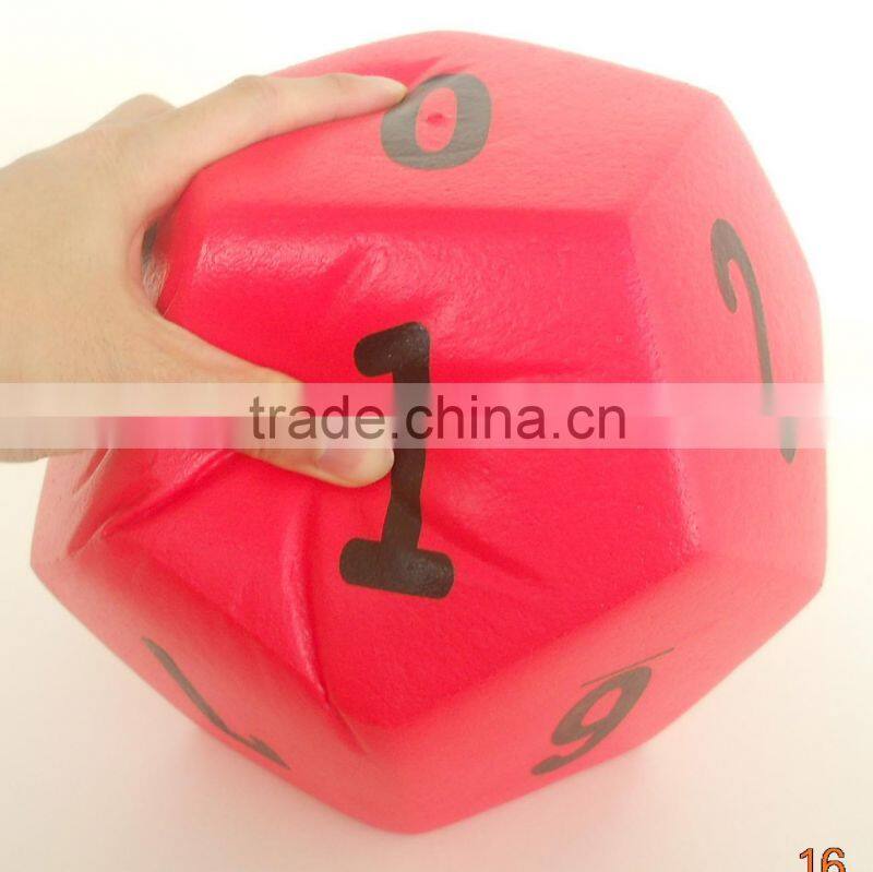 Big foam number dice