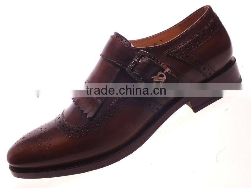 2014 Goodyear welted fashion strap buckle dress shoes
