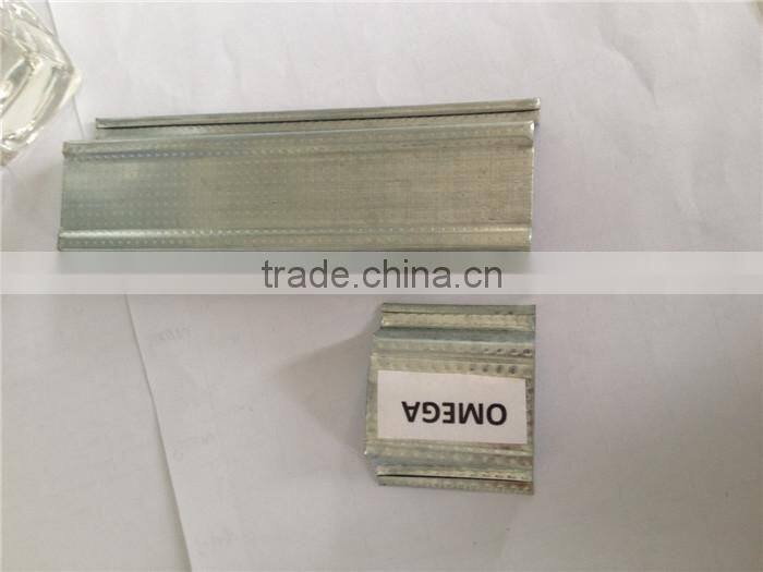 Preferential price and high quality drywall metal stud,paral,Canal,Omega montante y solera