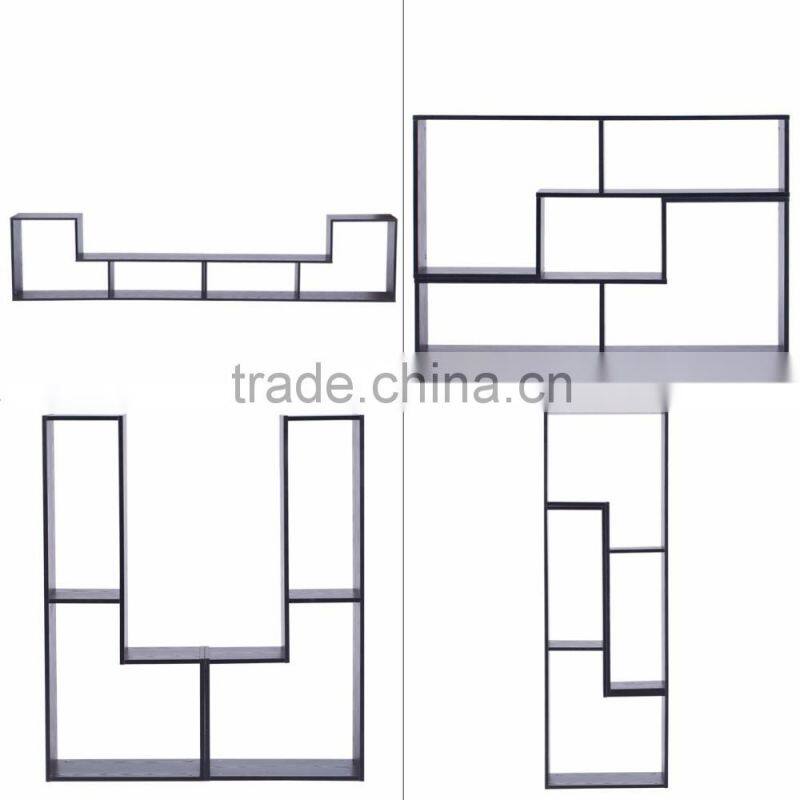 OEM Service Various Style Wood Wall Bookshelf/TV Stand/TV Console/Black