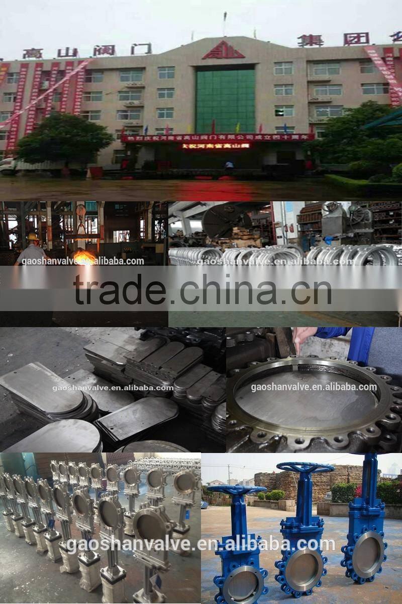 NBR sealing water medium pneumatic knife gate valve