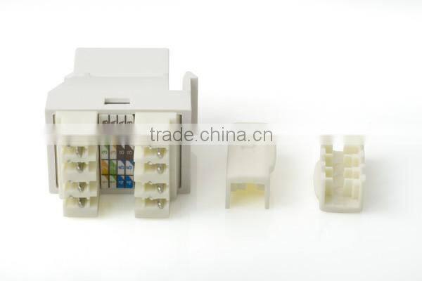 Network Solution Cat 5e 180Degree UTP Modular Keystone Jack