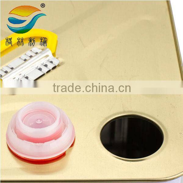 10L cube plastic lid tin can
