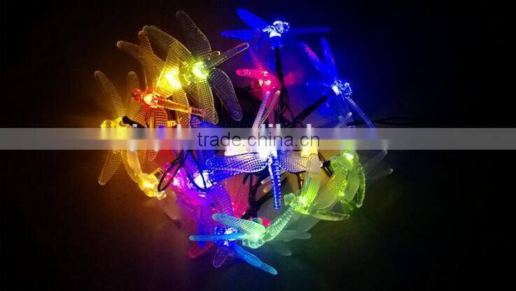 solar lights 20leds dragonfly outdoor garden tree light