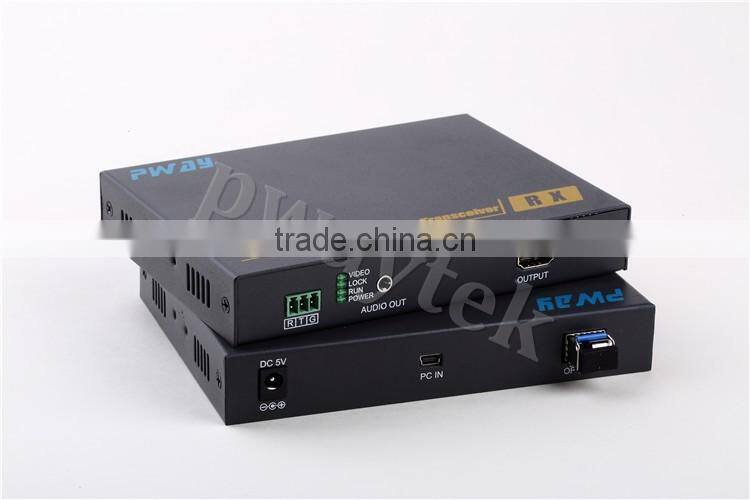 Hot sale 2-10KM HDMI over Fiber Extender KVM& Mini USB with RS232/ Audio up to 1080P@60Hz