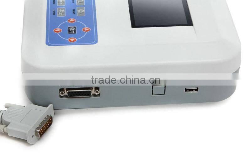 CE&ISO Best Price Color Screen Medical Equipment 3 Channel Electrocardiograph ECG Machine with Software EKG Machine-903BS-Shelly