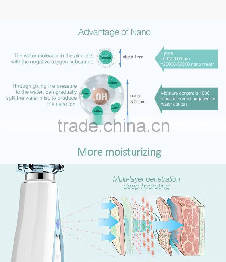 Rechargeable electric facial mist sprayer/nano mister