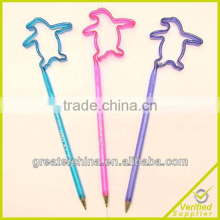 cat shape bent pen,bent pen,animal shape bent pen