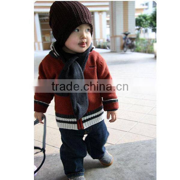 Wholesale Baby Kids Cute Crochet Infant Toddler Beanie Hat Warm Winter Boys Girls Cap Children Accessories