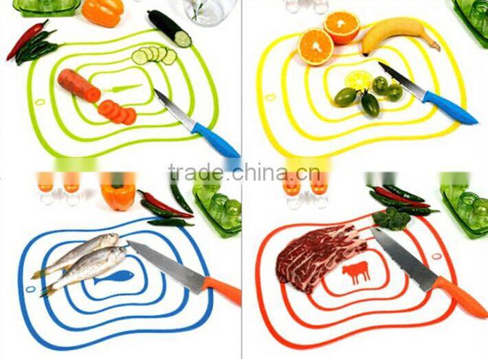 Flexible Ultra-thin Kitchen Tool Fruit Vegetable Cutting Chopping Board Mat
