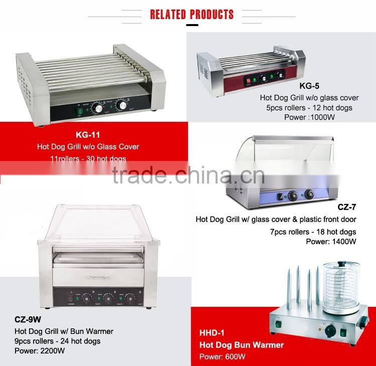 9 Rollers Stainless Steel Commercial Hot Dog Grill Machine