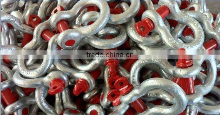 Rigging hardware galvanized bow shackles