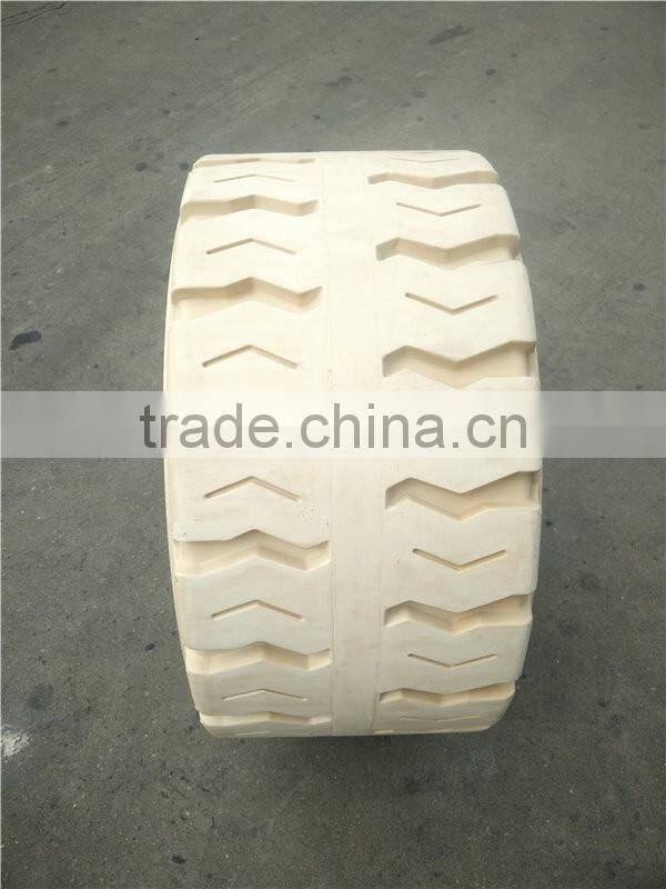 Non marking press-on solid traction style forklift tires 18x8x12 1/8 with discounted price for wholesale