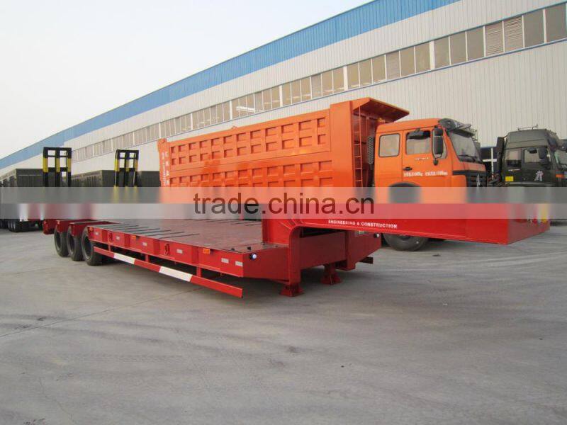 40 Tons 3 Axle Semi-Trailer Low-Bed Trailer for sale