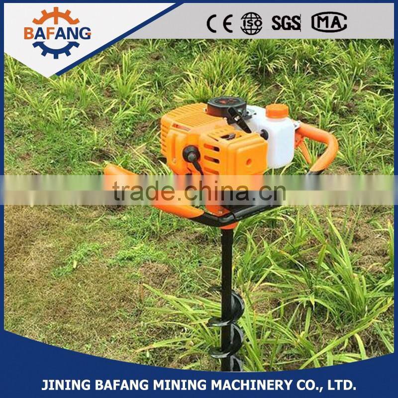 52CC gasoline earth auger tree planting digging machine