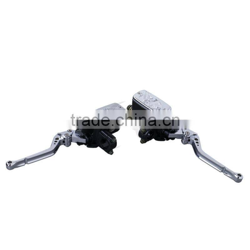 For Honda VFR800 1998-2001 Chrome Brake Clutch Master Cylinder Reservoir Lever