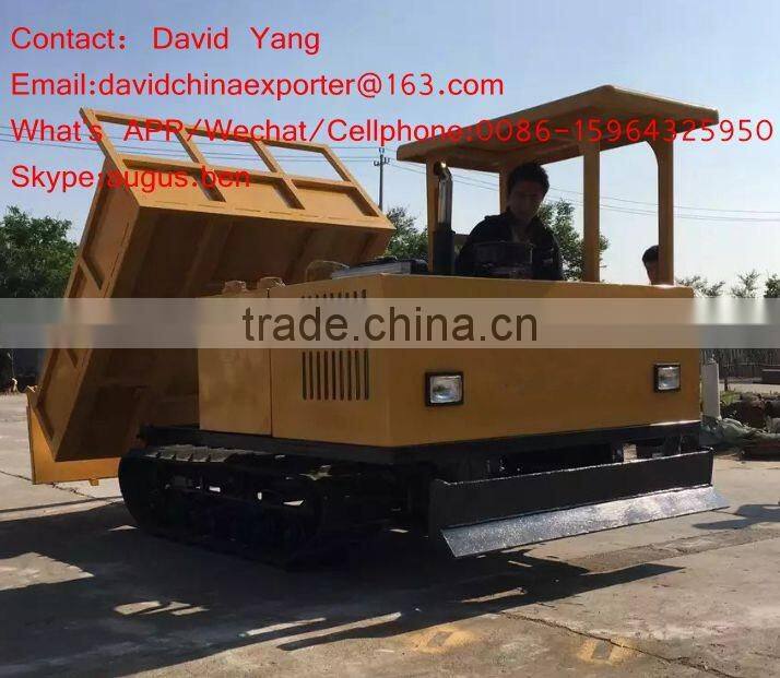 full rubber track dumper loading palm in Indoneisa/rubber track
