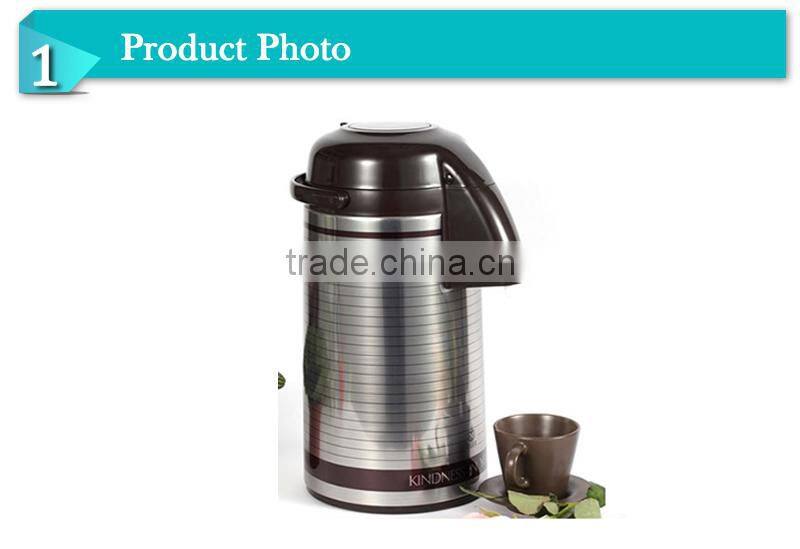 Beautiful s/s outer vacuum glass inner water thermal canteen pot (AGUT-M)