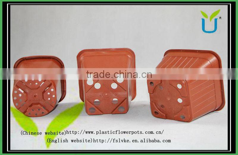 Factory Square Terracotta Hot Sale Flowerpots Plastic Garden Pots