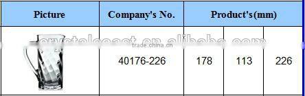 Hot Sale 7pcs Crystal Glass Water Pitcher