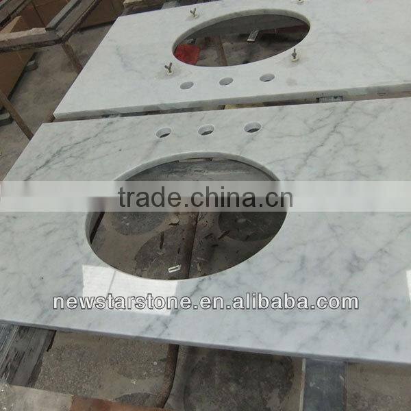 Newstar bianco carrara marble vanity top