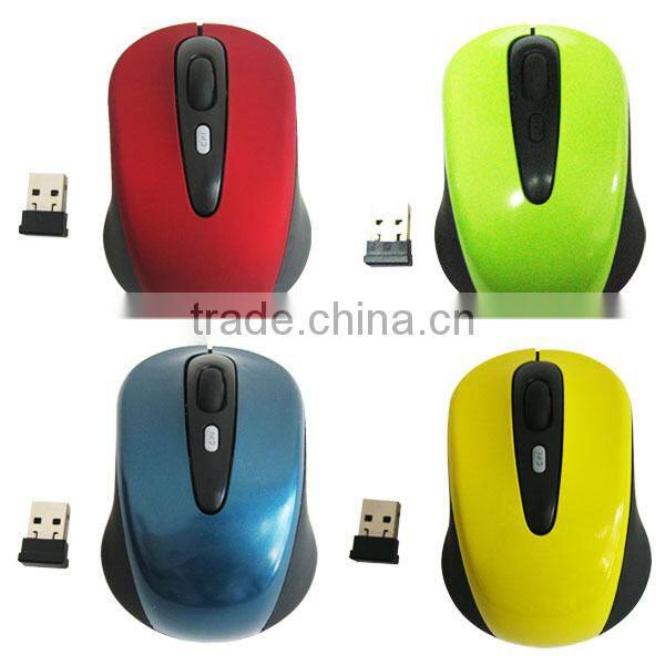 Support Mixed Color small Order Gift Box Package Super Slim 1000/1200/1600 DPI 4 Keys Optical 2.4G Wireless Mouse