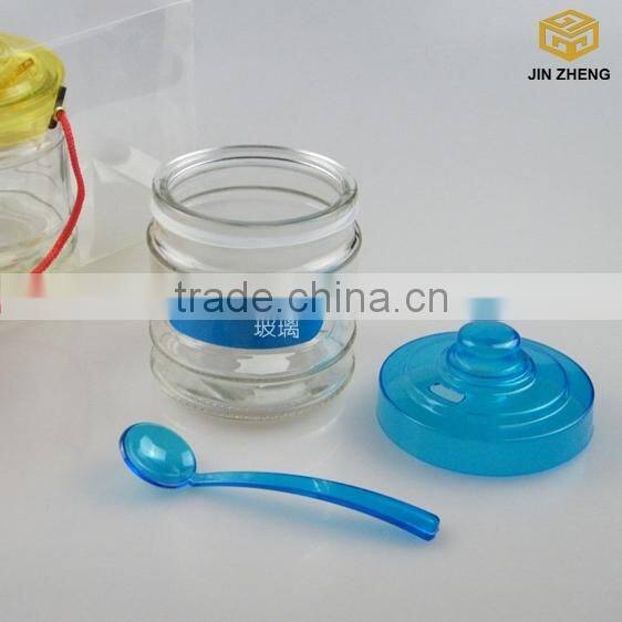 300ml 11oz glass spice jar glass seasoning bottle cheap price set of 3