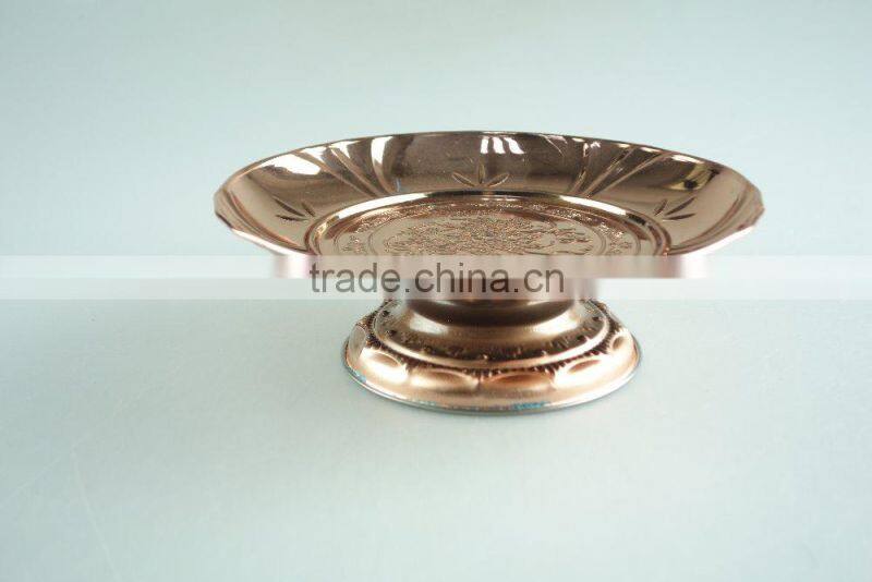 Tribute tray /stainless steel wedding serving/golden candy dishes