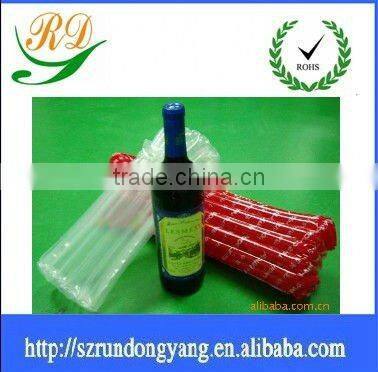 clear wine air bubble plastic bag for protection