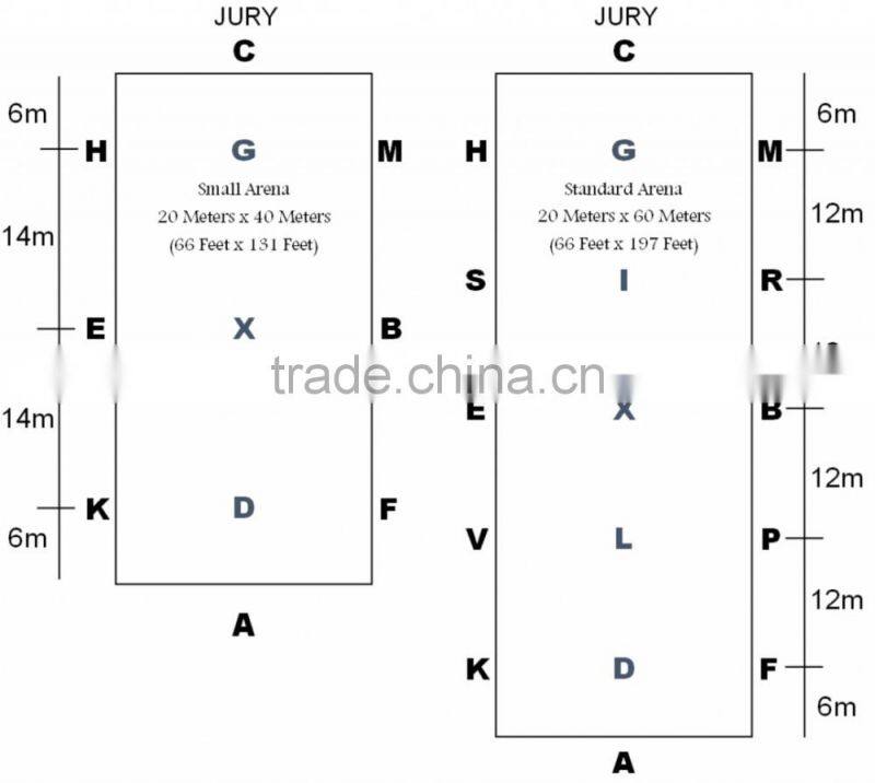 Fentech Brand 12PCS per set Dressage Arena Letter Cone