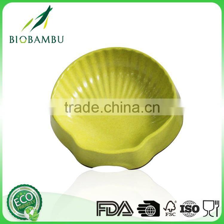 Compostable OEM available Portable Melamine bamboo dog bowls disposable