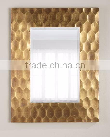 black nickle rock design wall fancy mirror