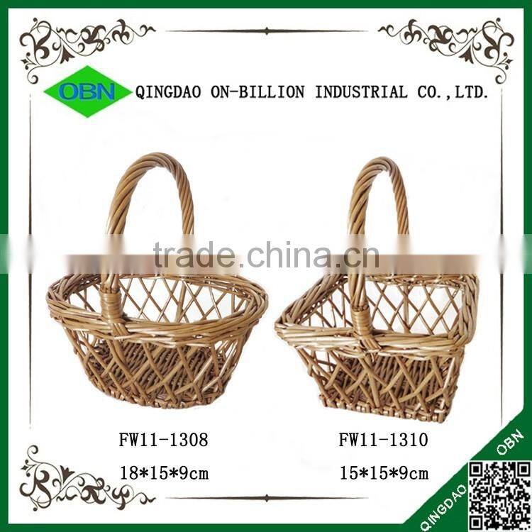 Hand knitting wicker gift basket miniature wicker baskets