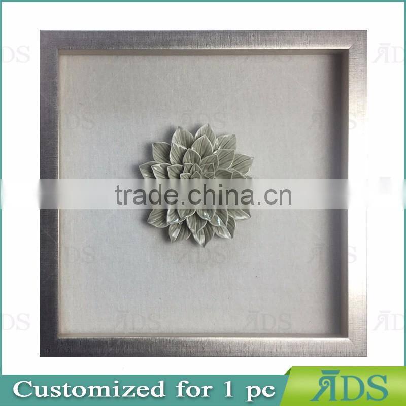 New collection ceramic 3D shadow box wall art for home decoration