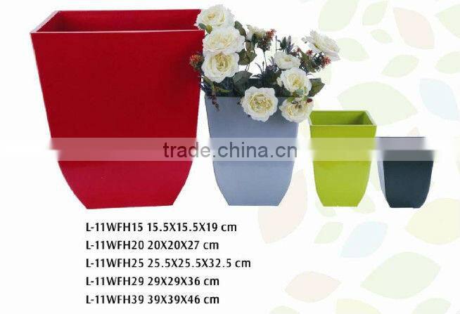 Square Ceramic Flower Pots wholesale/lightweight/strudy and durable/eco-friendly