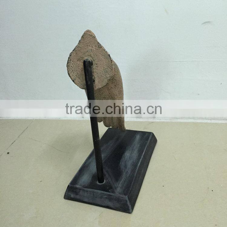 Polyresin hand art statue