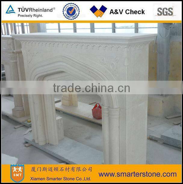 White Marble Fire Place